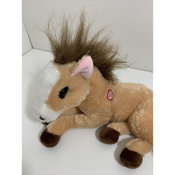 Pony Plush Brown Tan Pony Neighs Plush Stuffed Toy "This That Brand" - Picture 2 of 10